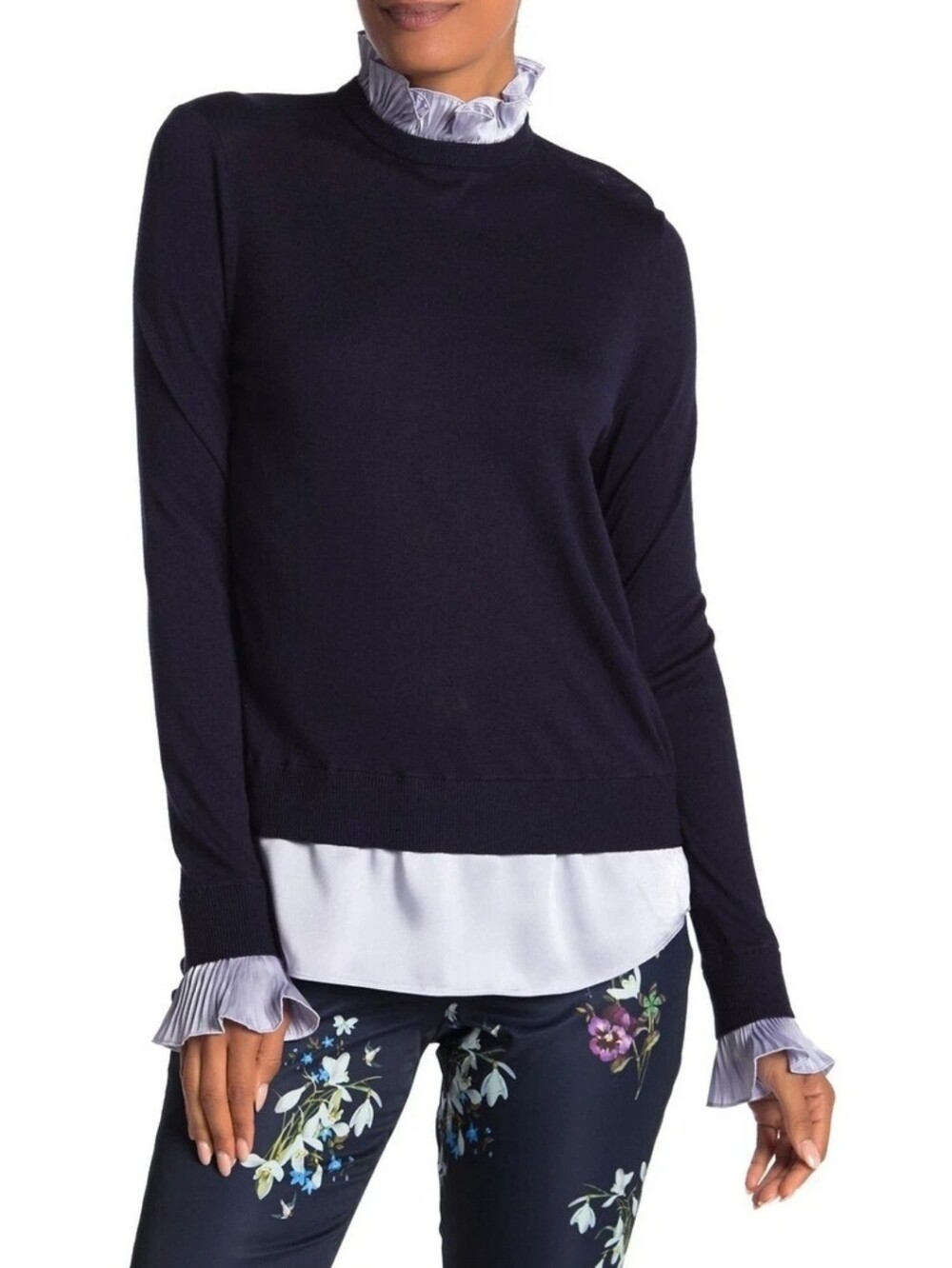 layered sweater by Ted Baker